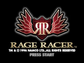 Rage Racer (US) screen shot title